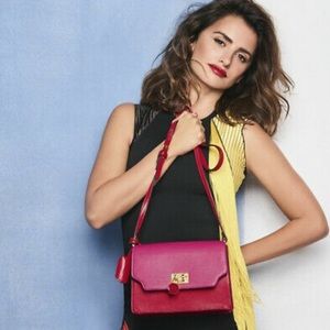Red Hibiscus Rosso Crossbody Italian Bag